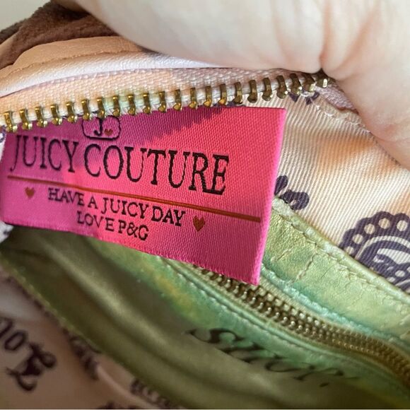 Y2K Vintage juicy couture velour purple and pink barrel shoulder bag - Picture 7 of 12